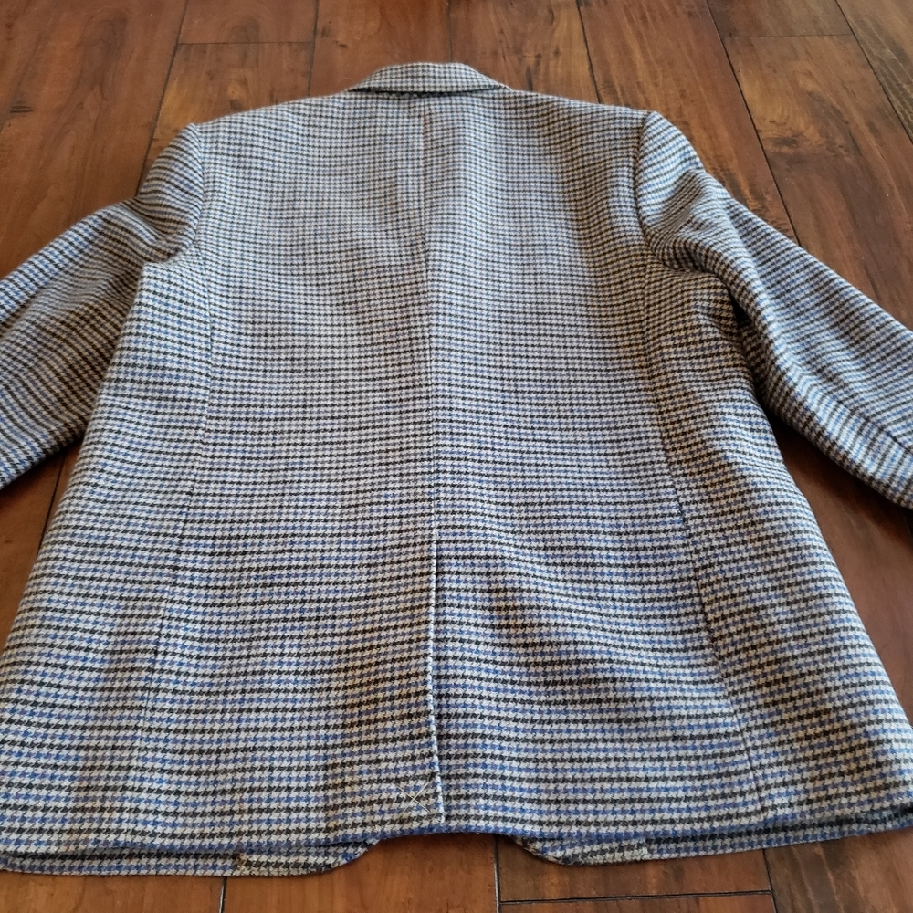Everlane The ReWool '80s Blazer Houndstooth Plaid Oversized Classic Jacket Sz 12 - Picture 7 of 16
